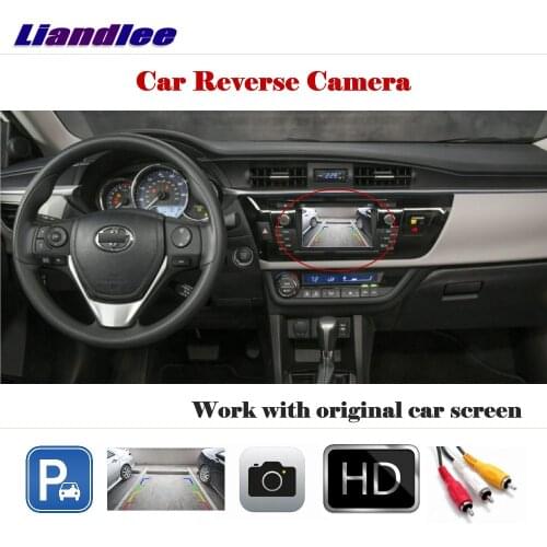 Liandlee Auto Reverse Parking Camera For Toyota Corolla Levin 2015 2016 Rear Rearview Camera Back Work with Car Factory Screen