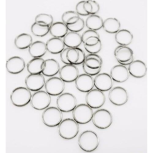 KeyRing Kay Chain Round Split Key Rings Keychain 13.6MM With Nickel Compass key ring keychain connector llaveros hombre chaveiro