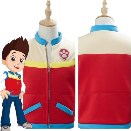 Fast Delivery Kid Captain Ryder Cosplay Costume Kids Children Vest Waistcoat For Little Boy Christmas Gift