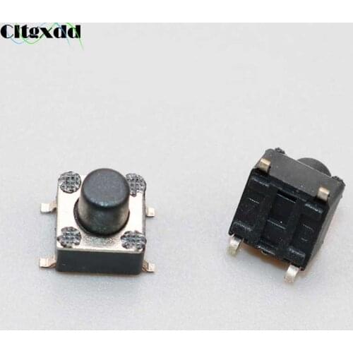 Cltgxdd 100PCS/Lot 6X6x7mm 4PIN SMD Tact Push Button Switch Micro Key Power Tactile Switches 6x6x7 6*6*7 MM Light touch