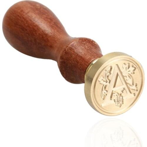 Retro Wood Stamp Classic 24 Letter A-Z Alphabet Initial Sealing Wax Seal Stamp Ancient Seal Post Decorative Antique Stamp Gifts