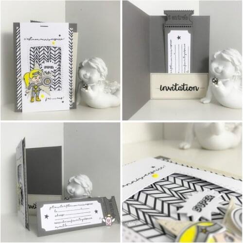 2Pcs Note message tag Metal Cutting Dies Stencils DIY Scrapbooking Paper/photo Cards Embossing Dies