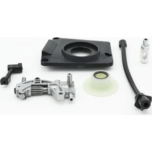 Oil Pump Filter Worm Drive Gear Service Kit Fit For 45CC 52CC 58CC 4500 5200 5800 Garden Chinese Gas Chainsaw Spare Parts