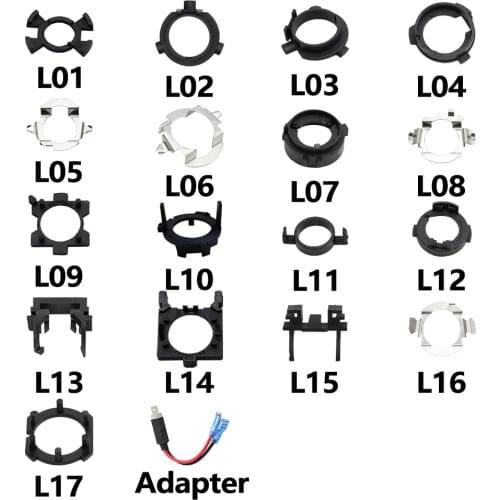 H7 LED Headlight Bulb H1 Base Holder Retainer Headlamp Socket Adapter For Ford Focus/Kia/Benz/BMW/Audi/Mazda/NISSAN/Skoda 2Pcs
