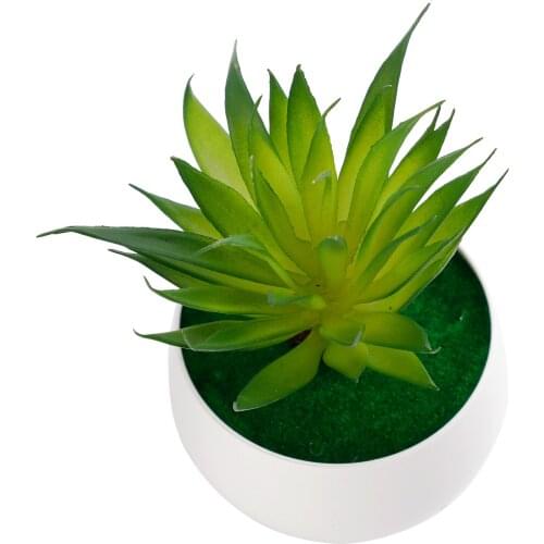 Artificial Textured Aloe Succulent Plants Bonsai Ornament Mini Craft Supplies Home Decor
