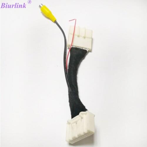 Biurlink Car DVD Camera Cable RCA AV-IN Adapter for Toyota CAMRY CROWN RAV4 PRADO COROLLA REIZ