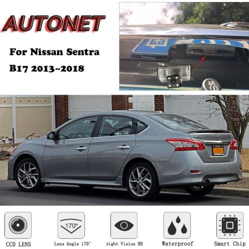 AUTONET Backup Rear View camera For Nissan Sentra B17 Sedan 2013 2014 2015 2016 2017 2018 CCD/Night Vision/parking Camera