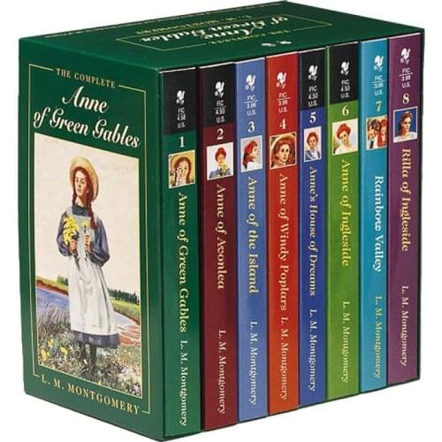 8-Books Complete Box Set Anne of Green Gables L M Montgomery Children English Story Novel Fiction for Kids Age 8-12