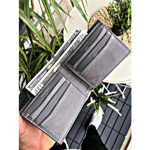 WEASLEY GREY GENUINE LEATHER WALLET