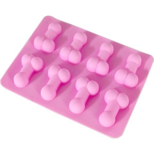 LXAD Genital Shape Silicone Mold Reusable Candy Silicone Tray Easy to Clean Suitable for Microwave Oven, Refrigerator