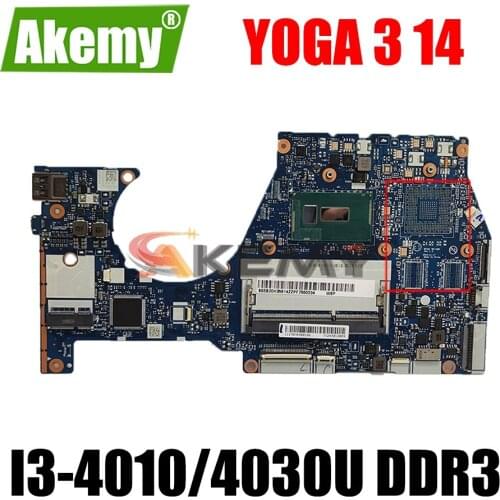 For Lenovo Yoga 3 14 Yoga 3-1470 integration notebook motherboard BTUU1 NM-A381 With CPU I3-4010/4030U DDR3 100% fully tested