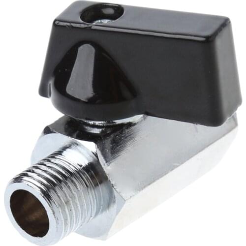 2020 Brass Mini Ball Valve 1/4" BSP Male to Female Thread Air Compressor Hose