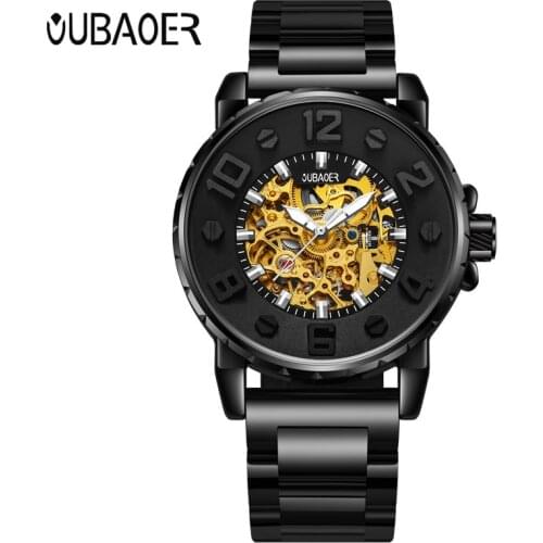 OUBAOER Men Automatic Mechanical Watches Luxury Band Fashion Casual Wristwatches Relogio Masculino Watch Man