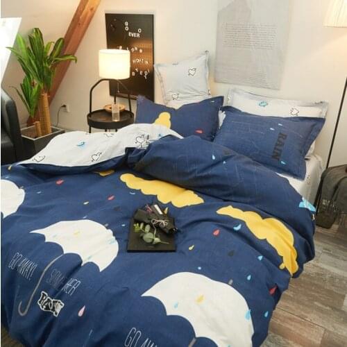 Mylb Bedding Set Blue Euro Bedspread Luxury Duvet Cover Double Bed Sheets Linens Queen King Adult Bedclothes