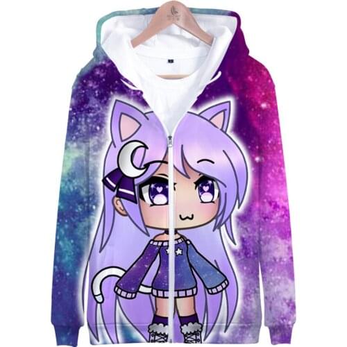 2021new Game Gacha Life Zipper Hoodie Men/women 3D Sweatshirt Boys Girls And Chlidren Street Zipper Hoodie Gacha Life Pullover