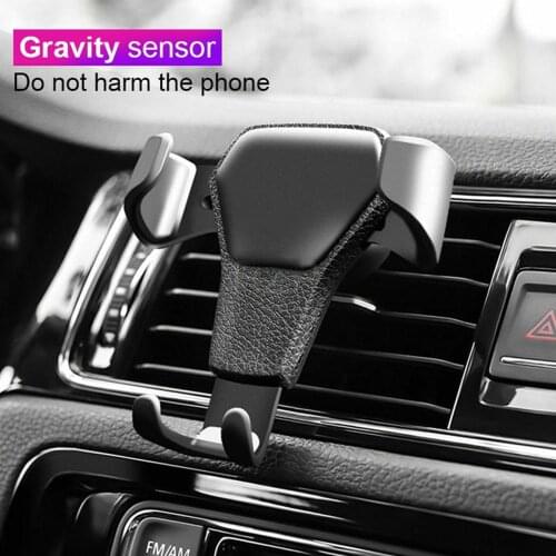 New Gravity Car Holder For Phone in Car Air Vent Clip Mount Mobile Phone Holder Cell Stand Support For iPhone X 11 Huawei Xiaomi