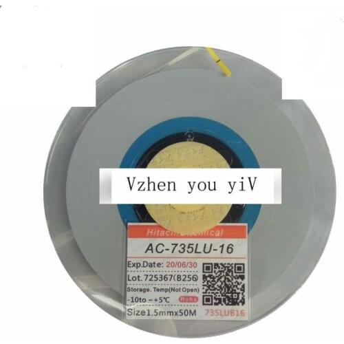 New Date ACF AC-735LU-16 TAPE For LCD Screen Repair 1.0/1.2/1.5/2.0mm*10m/25m/50m Original LCD Anisotropic Conductive ACF Film