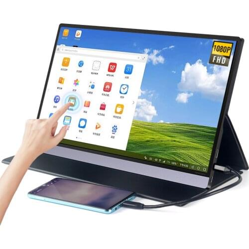 Portable IPS Monitor Raspberry pi 4 3 Touch Screen Laptop HDMI LCD Display For Xbox Series X Switch PS4 Gaming Monitor 15.6 Inch