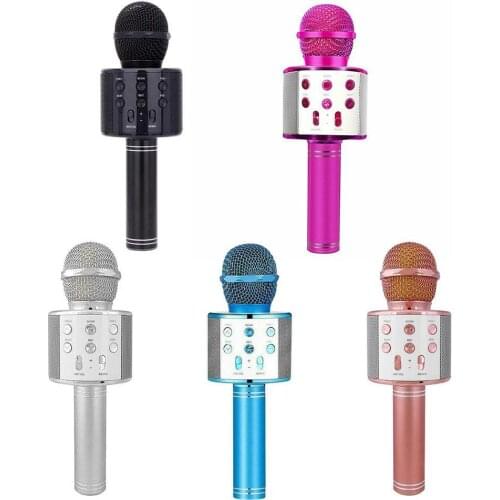 Portable Bluetooth Karaoke Microphone Wireless Professional Speaker Home KTV Handheld Microphone Player