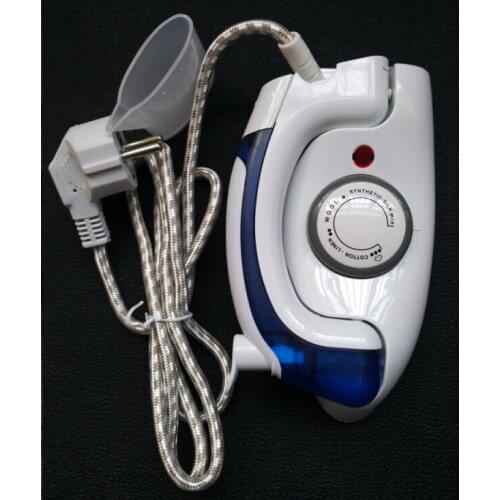 Fashion foldable 3 gears variable temperature control portable manual travel mini iron steam handle rotary 90 degree 700w