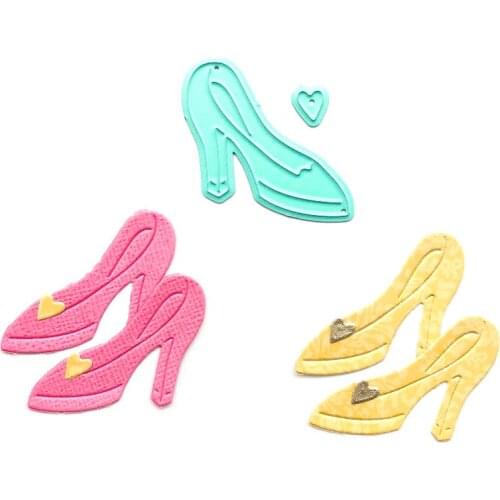 Salina Studio Stencils Decoration Metal Die Cutters for Scrapbooking Mint Queen High Heels Christmas New Stamps and Dies 2021