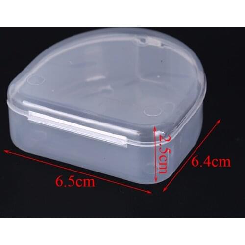 1* Dental Orthodontic Retainer Denture Storage Mouthguard Container Case Box transparent 2Sizes
