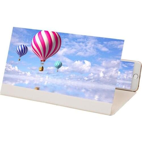 12 Inch Video 3D HD Amplifier Expanded Folding Bracket Desktop Screen Magnifier Goggles Portable Extender Mobile Phone Stand
