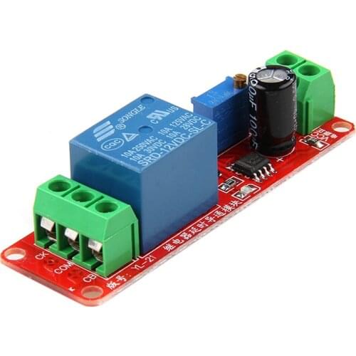12V NE555 Oscillator Delay Adjustable Timer Relay Switch Module 0-10 Second 1XCF