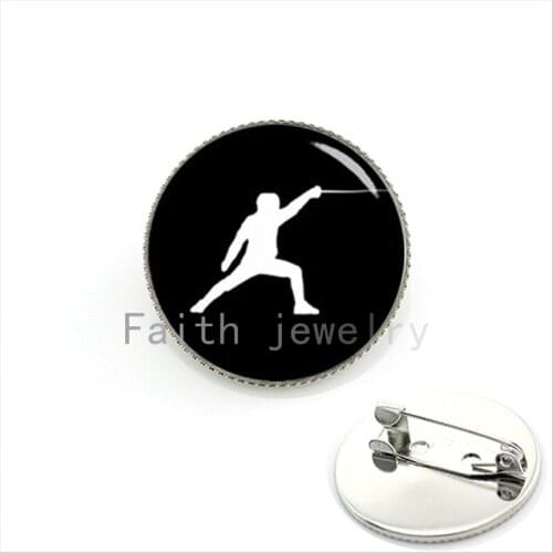 2016 Brand new classic brooch jewelry fencing sports events, team wedding gifts, groom accessory pins KC380