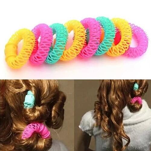 6/8Pcs Convenient Hair Magic Curler Rollers Spiral Curls Hair Styling DIY Tools AW3J