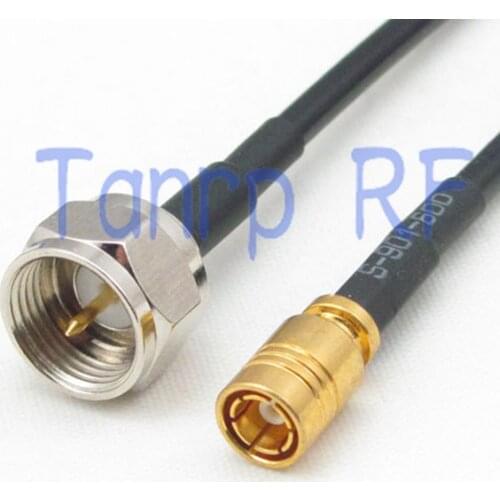 6in F male plug to SMB female jack RF connector adapter 15CM Pigtail coaxial jumper RG174 extension cord cable