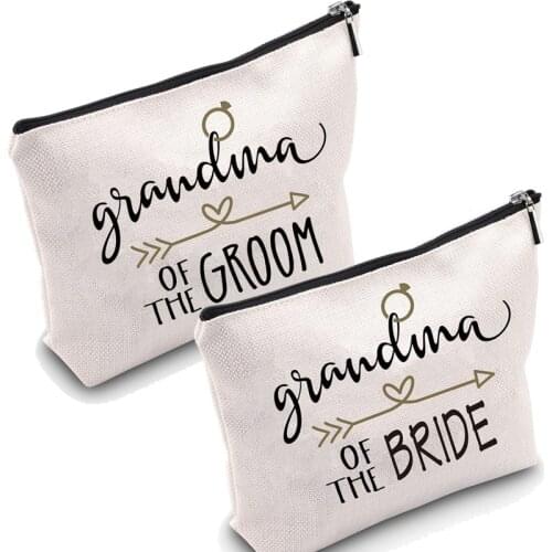 Grandma of the bride groom Makeup Bag Bachelorette Party Bridal Shower wedding Engagement bride to be Grandmother Gift present