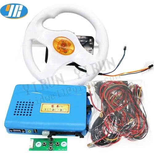 Childrens game machine English version Armored Racer Game Simulated racing game video game board VGA output for LCD