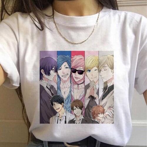 Yarichin Bitch Club Japanese Anime Graphic Print T-shirt Women Harajuku Aesthetic White Top Tshirt Y2k Comic LGBT Female T Shirt