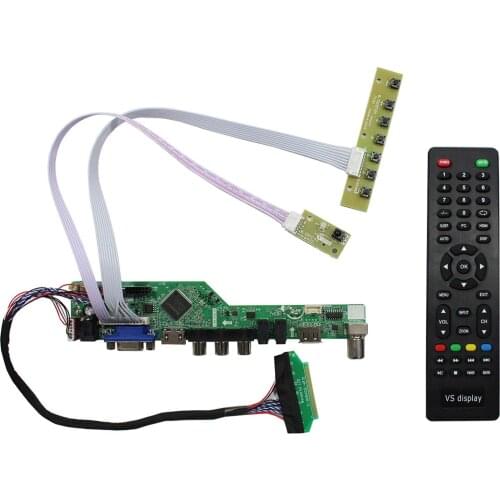 HD-MI VGA AV USB RF LCD Controller Board Compatible Work With 12.1inch 1280X800 LTN121AT09 LCD Screen