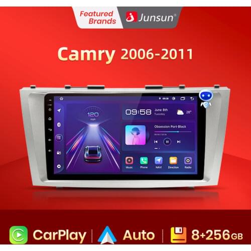 Junsun V1 Android 10 AI Voice Control DSP 4G Car Radio Multimedia Navigation GPS For Toyota Camry 6 40 50 2006-2011 no 2 din dvd