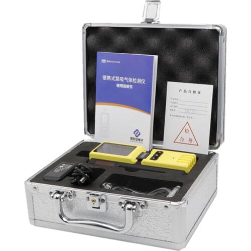 K-600 Gas Detector built-in pump Tester Portable Multifunctional 4 in 1 CO2 NH3 O2 H2S Gas Leak detector USB rechargeable