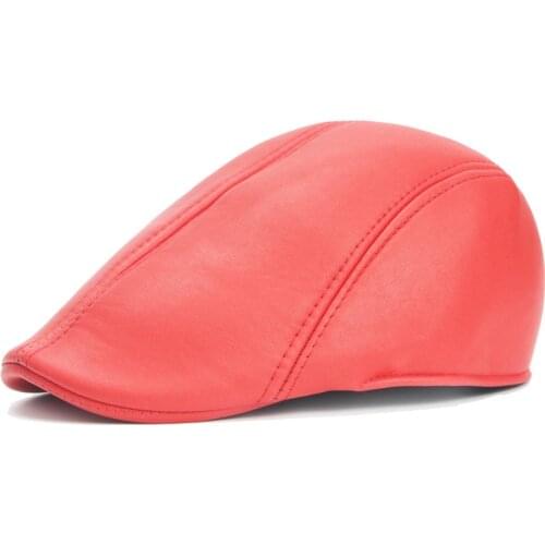 Leather Beret Autumn Beret Caps Men Women Vintage French Style Cap Cabbie Gatsby Outdoor Hats Brand Sun Hat Unisex Duckbill Caps