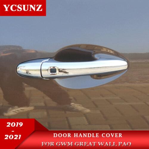 ABS Door Handle Cover For GWM Great Wall Pao Great Wall Power 2019 2020 2021 Pick Up Exterior Parts 4 handles