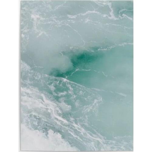 Modular Seafoam Canvas Painting Abstract Sea Blue Nature Poster HD Prints Pictures Modern Home Decor Living Room Wall Art Framed