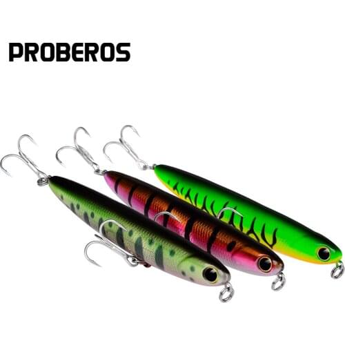 PROBEROS 5PCS/lot Pencil Lure Fishing Baits 11cm-13g Artificial Hard Lures With Inner Balls Floating Surface Isca Fishing Tackle