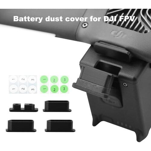 Battery Dust Cover for DJI FPV Combo Drone Body Contact Dust Plug Charging Port Protection Prevent Short-circuit Cap Accessory