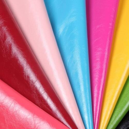 Faux Glitter Wax oil PU Leather Fabric Synthetic Leather Belt Artificial Leather Crumpled Sewing Material Hide Skin 96cm*140cm