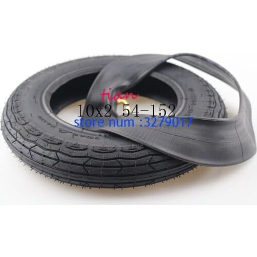 Made in china 10x2 tyre fit mini scooter with butyl inner tube good quality/Pneu 54-152 model 10" rim tyre model free shipping