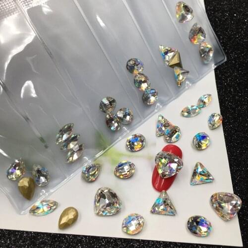 Swarovsky Flat back Rhinestone Red Shaped Crystals 31 Styles Nail art Stones For 3D Nails Art Personalised Decoration