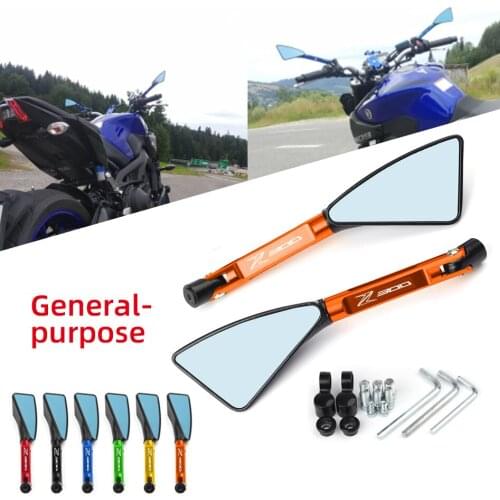 Universal Motorcycle mirror CNC side Rearview For kawasaki NINJAZ300 Z300 Z 300