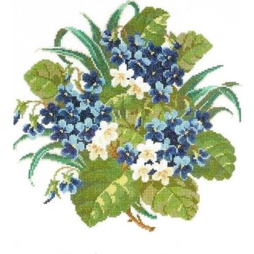 Embroidery Violets Janlynn Counted Cross Stitch Christmas Stocking Kits with 100% Cotton Floss & Free Shipping for Wall Decor