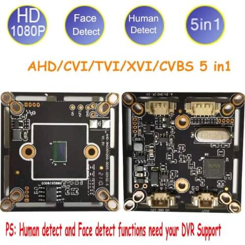 XMeye HD1080P AHD Car Camera Board Outdoor Indoor Street Monitor With Human Face Detect UTC AHD/TVI/CVI/XVI/CVBS For MDVR DVR