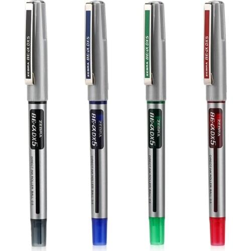 Japan ZEBRA Straight Liquid Black Pen EX-JB4 DX5 Large-capacity Color Ball-pointing Pen 0.5mm 1PCS