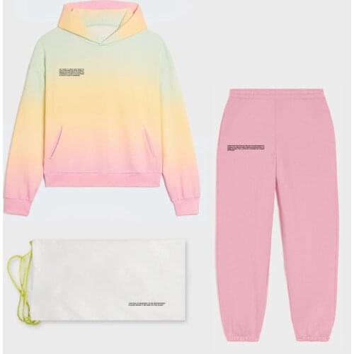 MENKAY Horizon Hoodies Hooded Sweatshirts Track Pants Joggers Women Tracksuits Two Piece Sets Sweatpants French Terry Sweatsuits